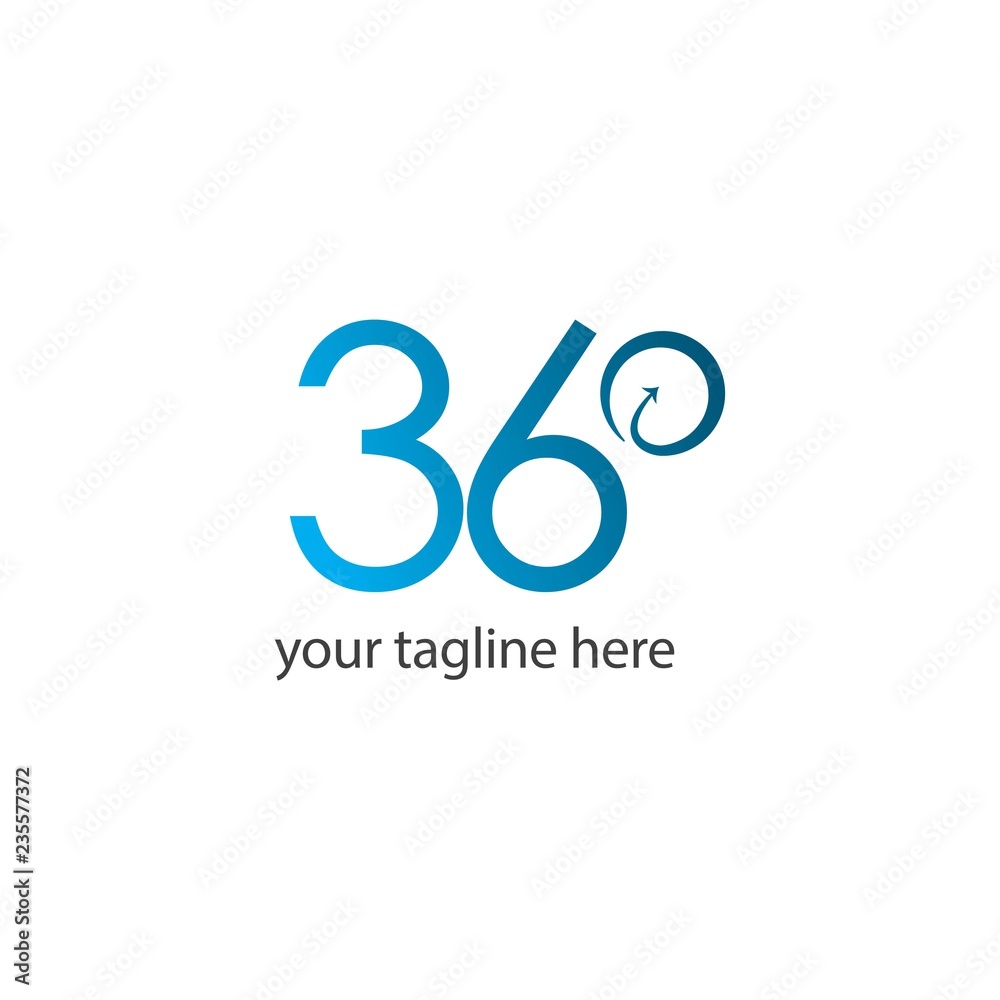 360 Logo Vector Template Design Illustration 360 Logo Vector Template Design Illustration
