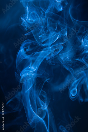 Wallpaper Mural Abstract blue smoke swirls Torontodigital.ca