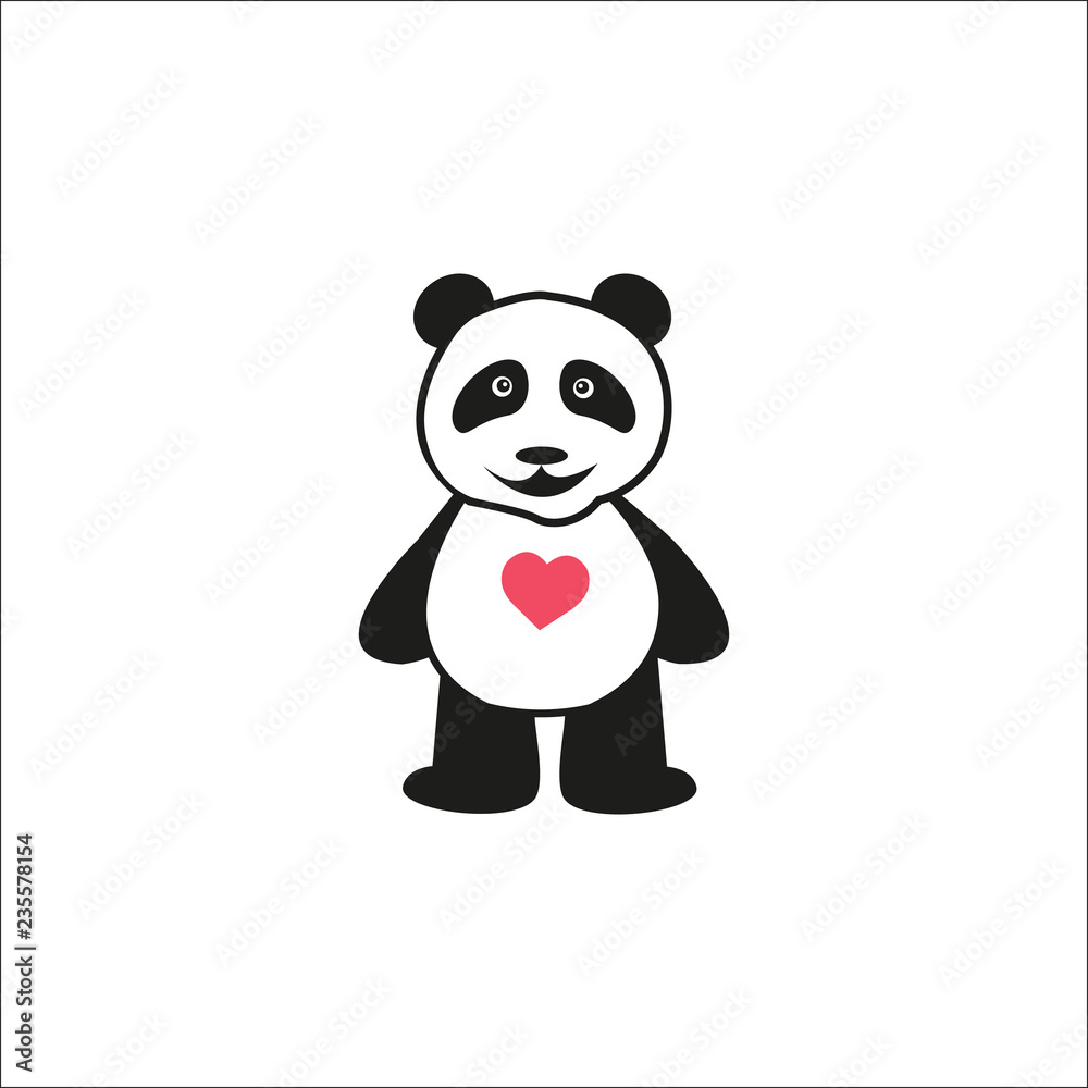 Panda standing