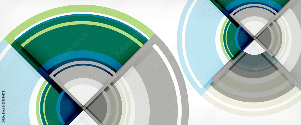 Obraz premium Multicolored round shapes abstract background