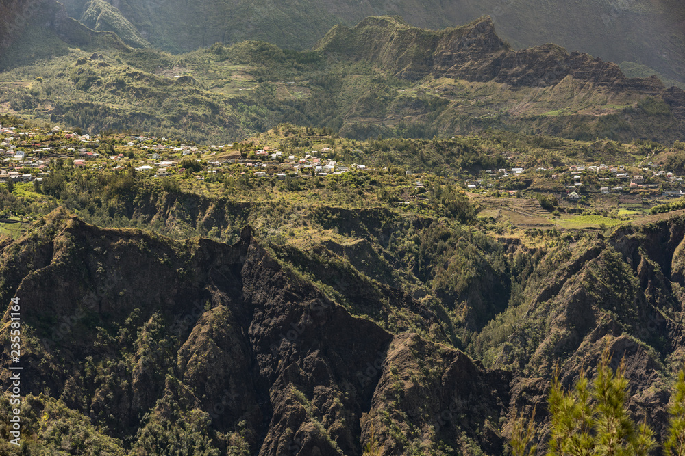 View of Bras Sec from Cilaos