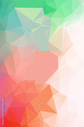 Abstract Geometric polygonal background - triangle low poly pattern - full color spectrum rainbow