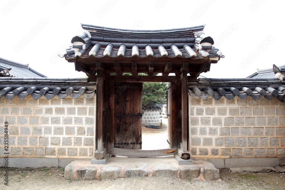 Korean Traditional Building House : Jeonju, South Korea - view of Jeonju Hanok village, South korea. Famous place in Jeonju Korean Traditional Building House : Jeonju, South Korea - view of Jeonju Hanok village, South korea. Famous place in Jeonju