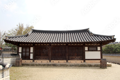 Korean Traditional Building House : Jeonju, South Korea - view of Jeonju Hanok village, South korea. Famous place in Jeonju © 남훈 김