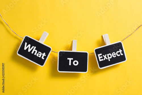 Fotografia XXX Concept On Small Blackboard Hanging On Line