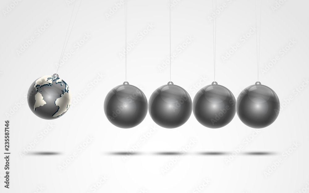 black metallic ball with global metal shiny ball of pendulum black metallic ball with global metal shiny ball of pendulum
