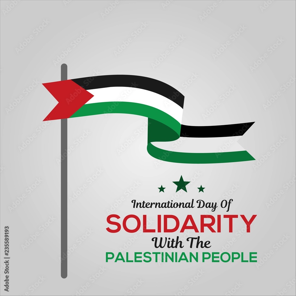 international-day-of-solidarity-with-the-palestinian-people-stock