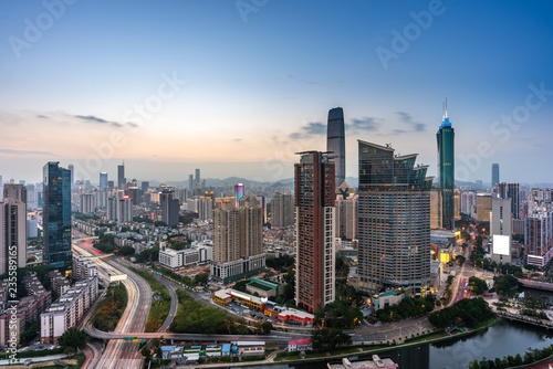 Shenzhen city skyline © WU