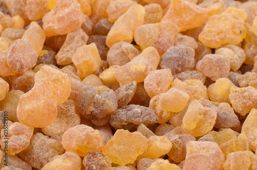 Closeup on Frankincense Olibanum Aroma Resin.