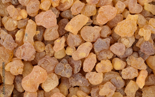 Closeup on Frankincense Olibanum Aroma Resin.