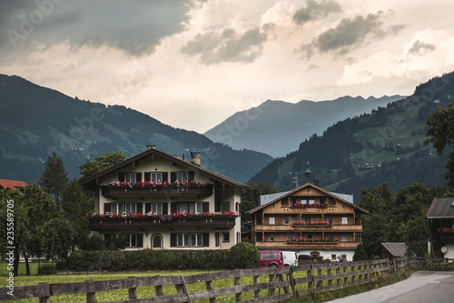 Houses in the Alps Austria