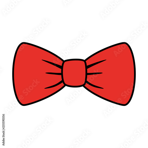 elegant bowtie accessory icon