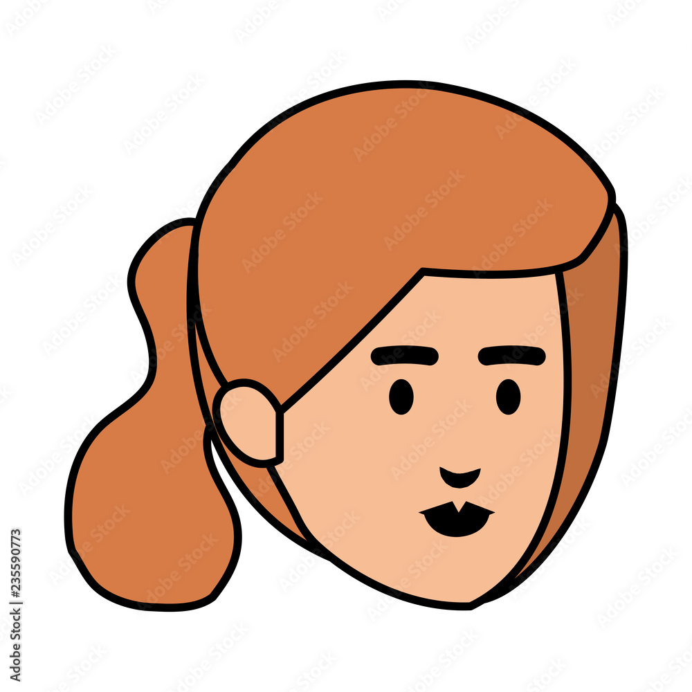 beautiful woman head avatar character beautiful woman head avatar character