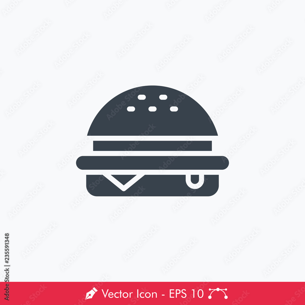 Burger Icon / Vector Burger Icon / Vector