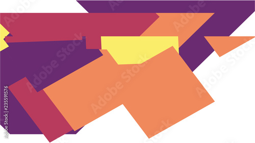 Pattern with a colored box with a white background