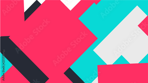 Pattern with a colored box with a white background