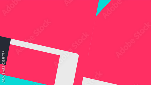 Pattern with a colored box with a white background