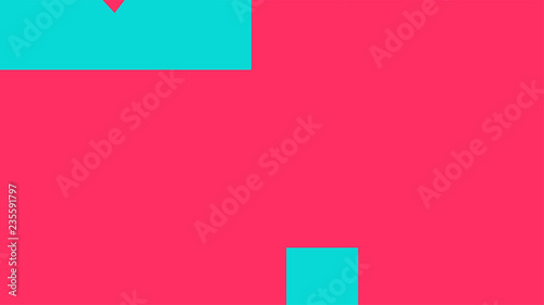 Pattern with a colored box with a white background