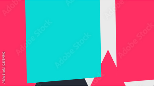 Pattern with a colored box with a white background