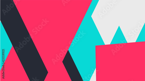 Pattern with a colored box with a white background