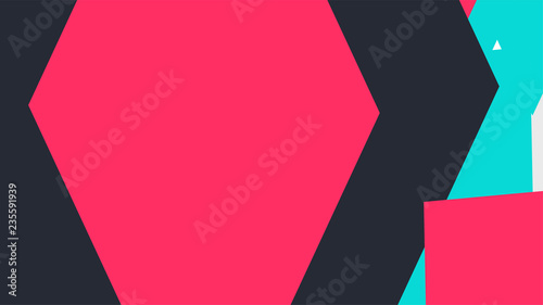 Pattern with a colored box with a white background