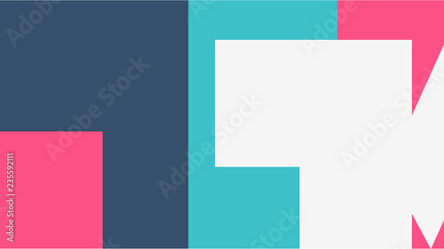 Pattern with a colored box with a white background
