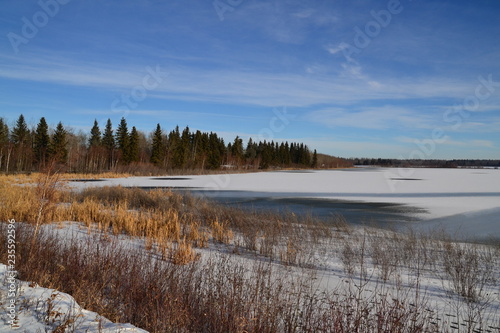Astotin Lake in Winter