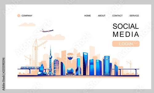 Landing page city
