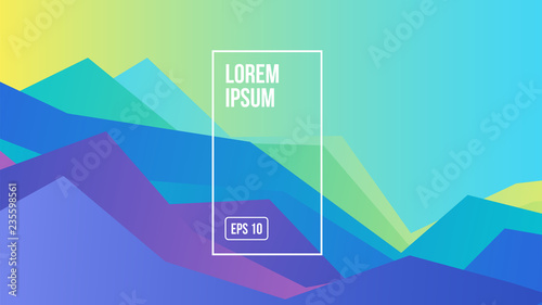 Geometric gradient abstract background.