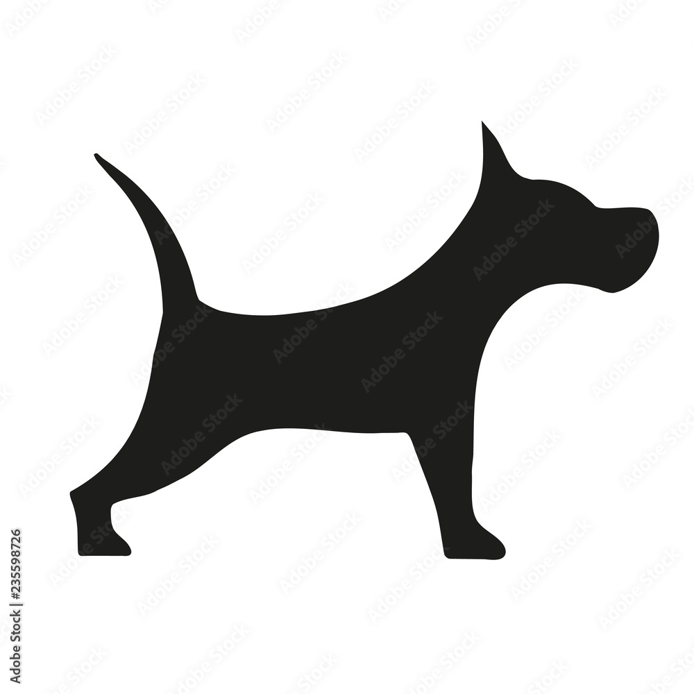 Dog icon. Vector illustration