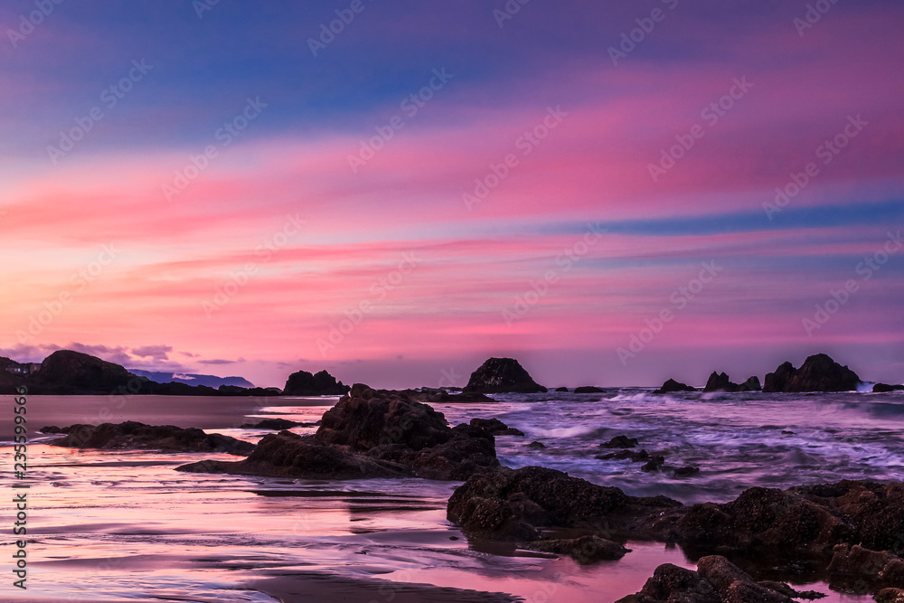 Seal Rock Oregon at Dawn