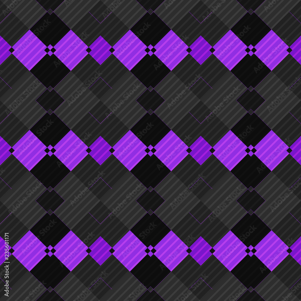 Fototapeta premium Seamless pattern background from a variety of multicolored squares.