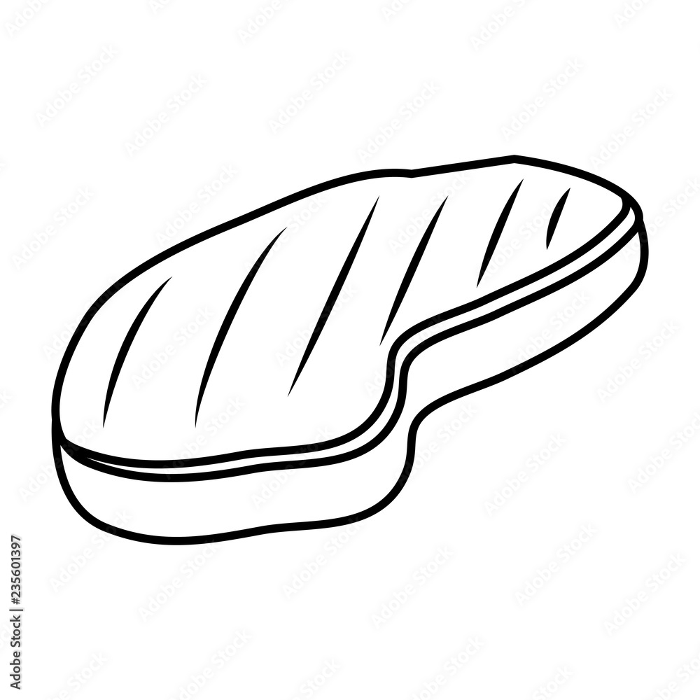 meat beef isolated icon