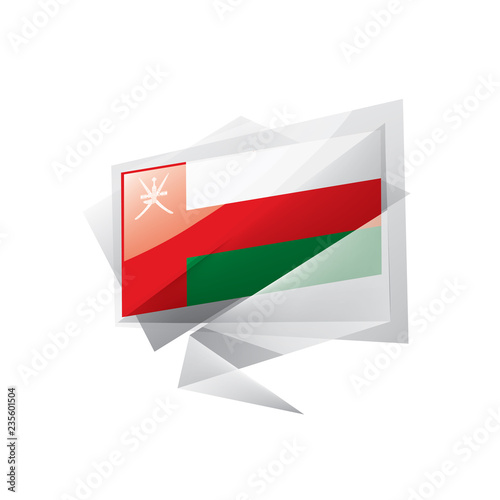 Free Download Oman flag, vector illustration on a white background - GFXLoad
