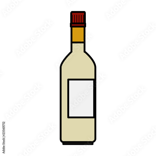 wine bottle isolated icon