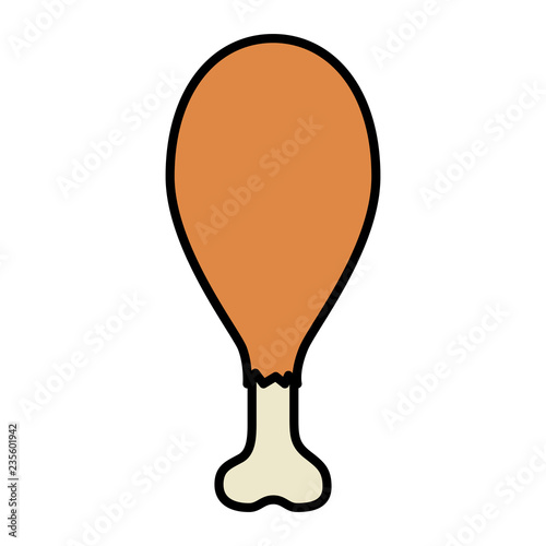 chicken thigh fried icon