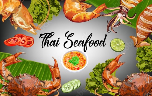 Seafood background