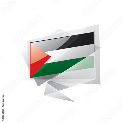 Free Download Palestine flag, vector illustration on a white background - GFXLoad