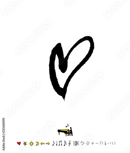 음악회 포스터 / 손으로 그린 음악 일러스트