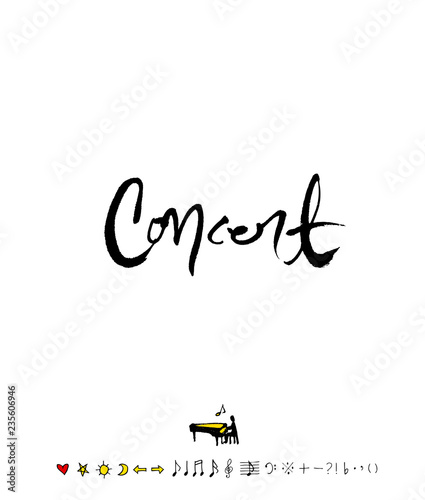음악회 포스터 / 손으로 그린 음악 일러스트