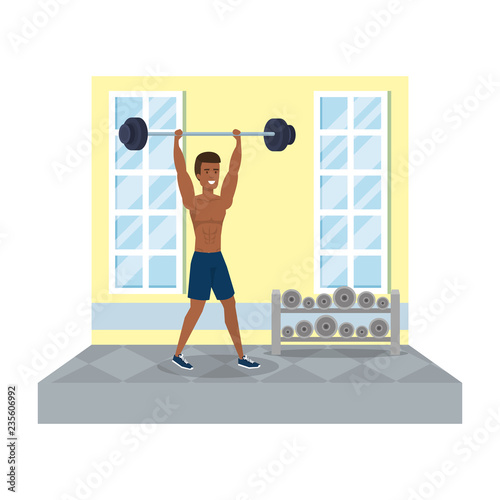 avatar man weight lifting