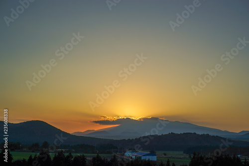 sunset in jeju halla mountains © onedayfly9
