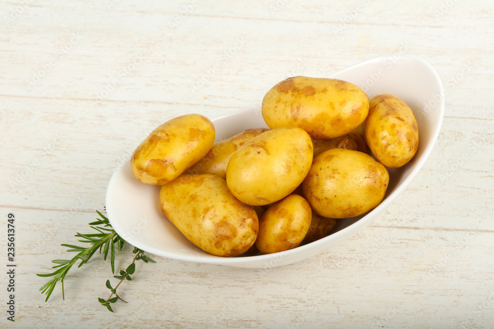 Raw young potato