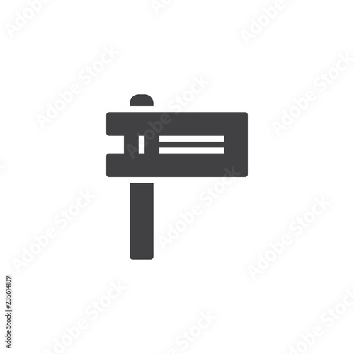 Hebrew Purim gragger vector icon. filled flat sign for mobile concept and web design. Jewish musical instrument ratchet simple solid icon. Symbol, logo illustration. Pixel perfect vector graphics