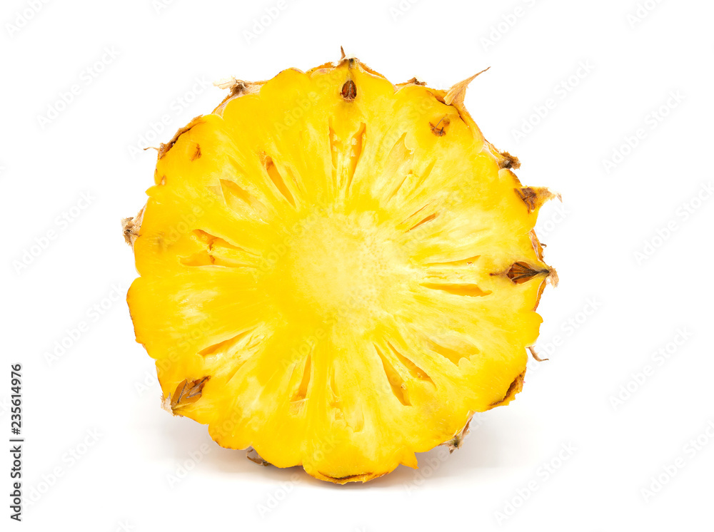 ripe fresh pineapple isolated on white background ripe fresh pineapple isolated on white background
