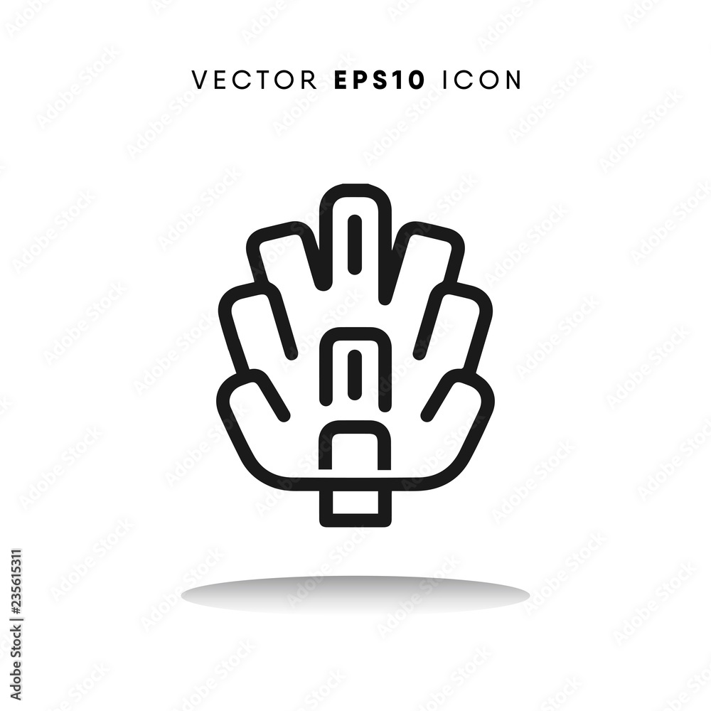 Pine vector icon Pine vector icon