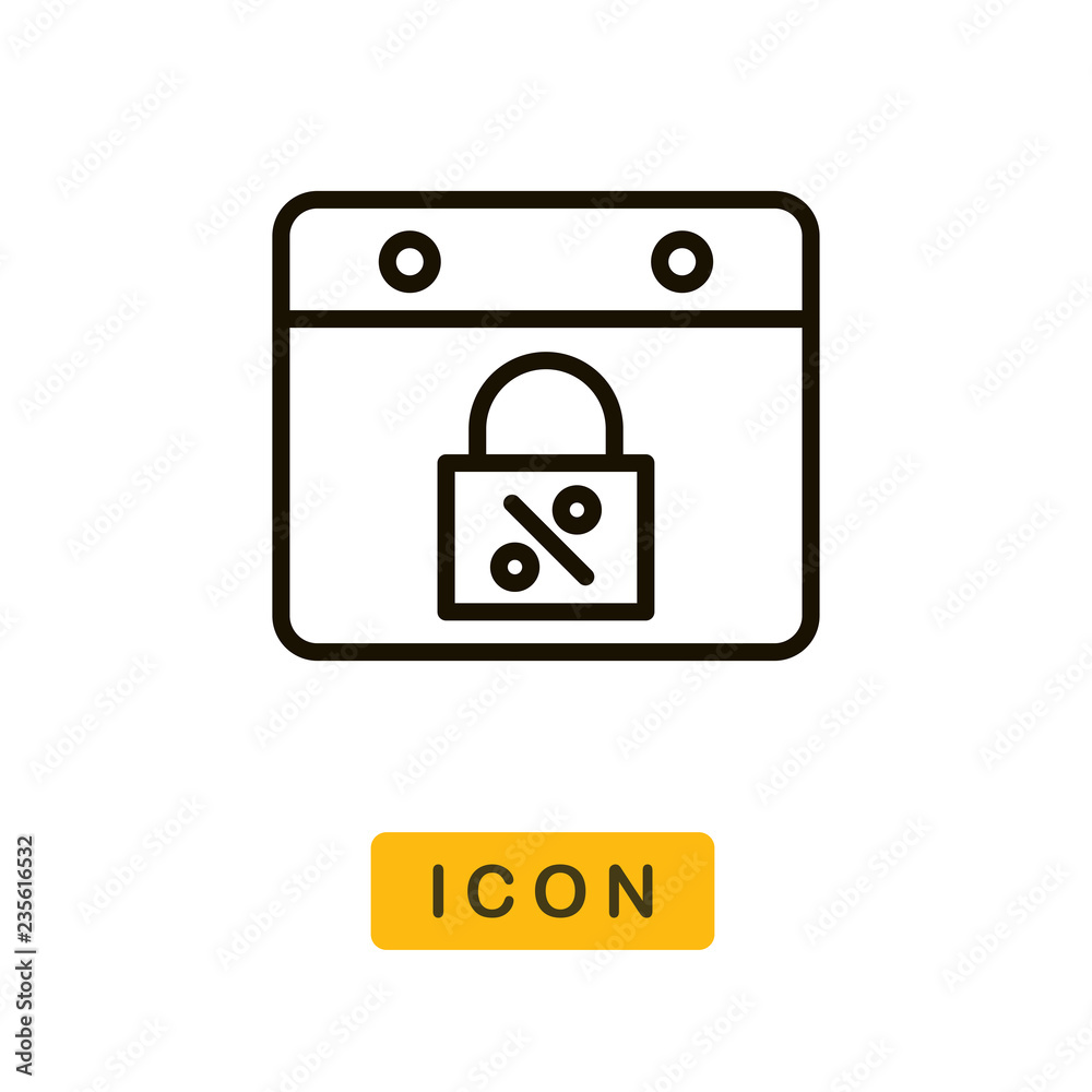 Cyber monday vector icon