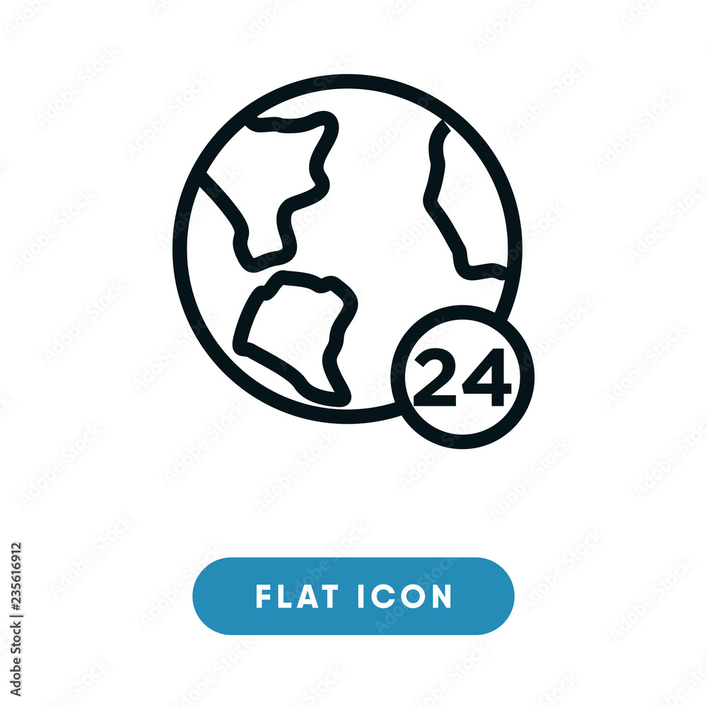 24 hours vector icon 24 hours vector icon