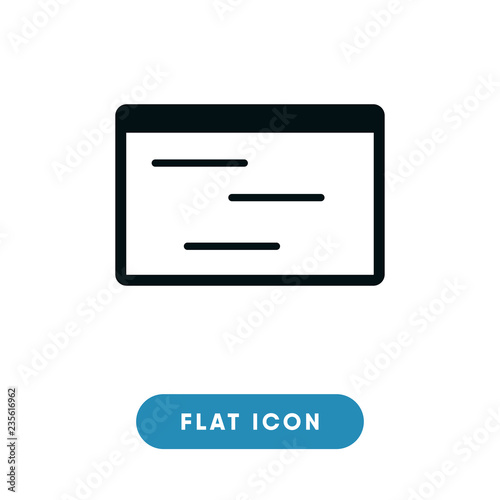 Text window vector icon © Premium Icons