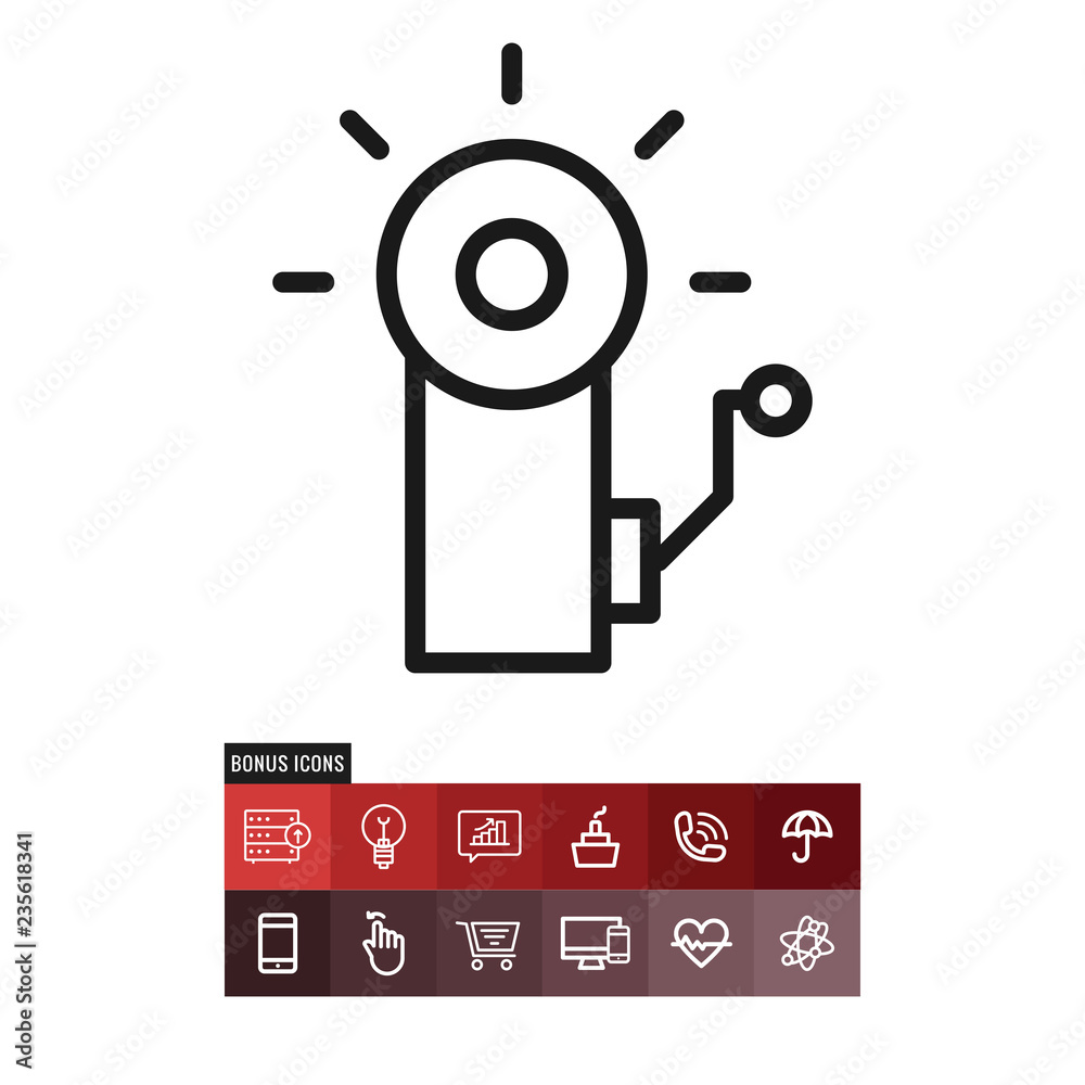 Obraz premium Alarm vector icon